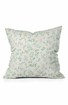 Romantic Floral Throw Pillow