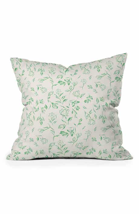 Romantic Green Throw Pillow