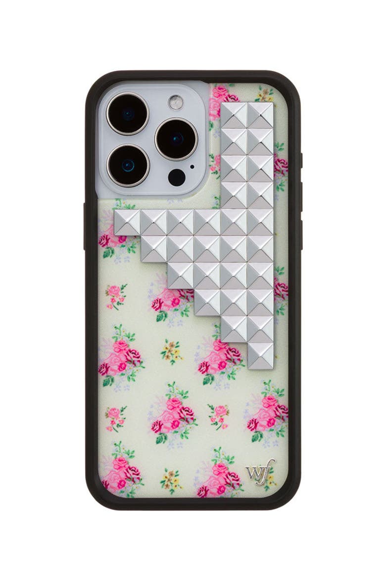Vintage Floral Stud iPhone Case, Alternate, color, Yellow