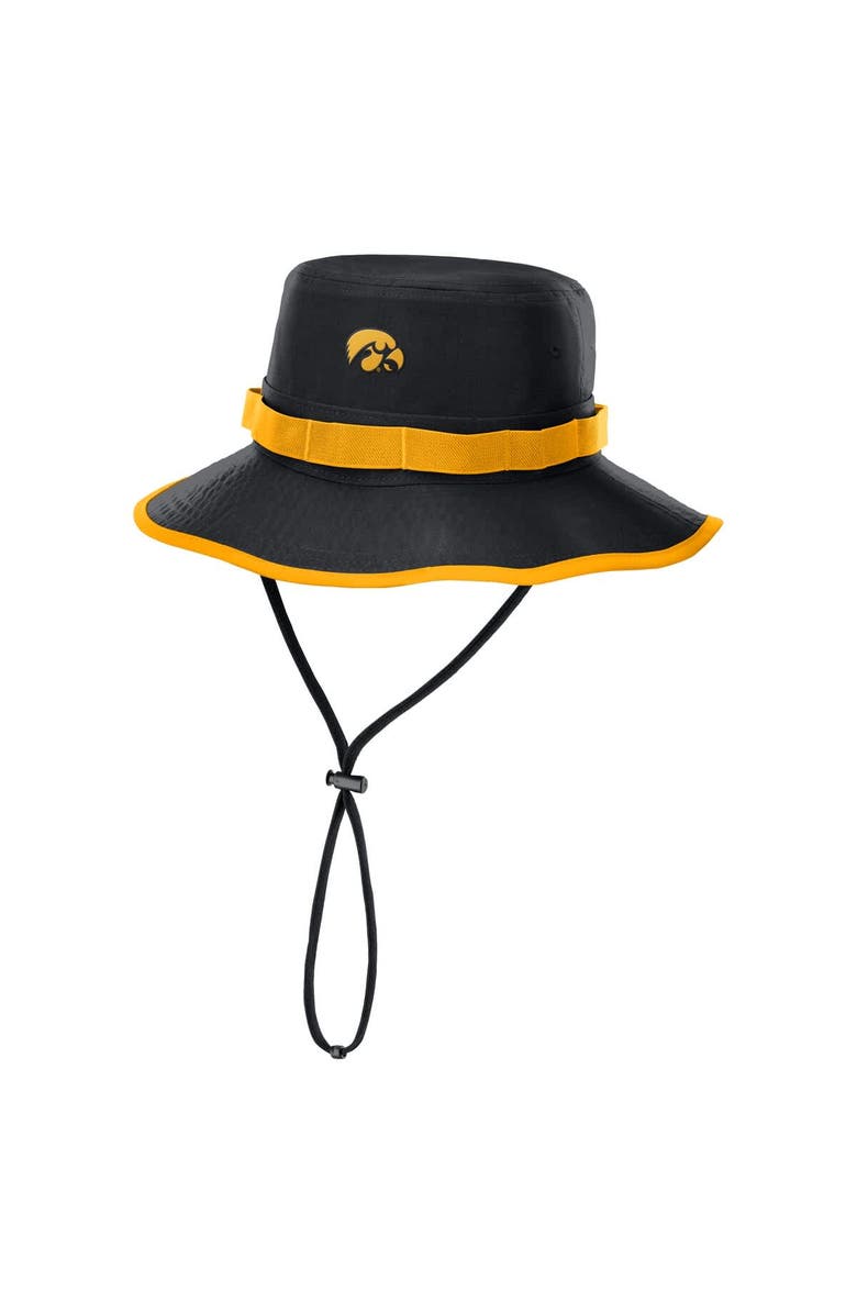 Nike Men's Nike Black Iowa Hawkeyes 2025 Sideline Apex Boonie Bucket Hat, Main, color, Black