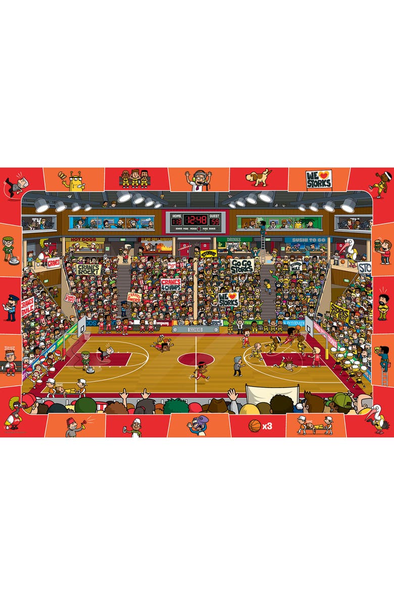 Eurographics Spot & Find Basketball Puzzle, 100 Pieces, Alternate, color,