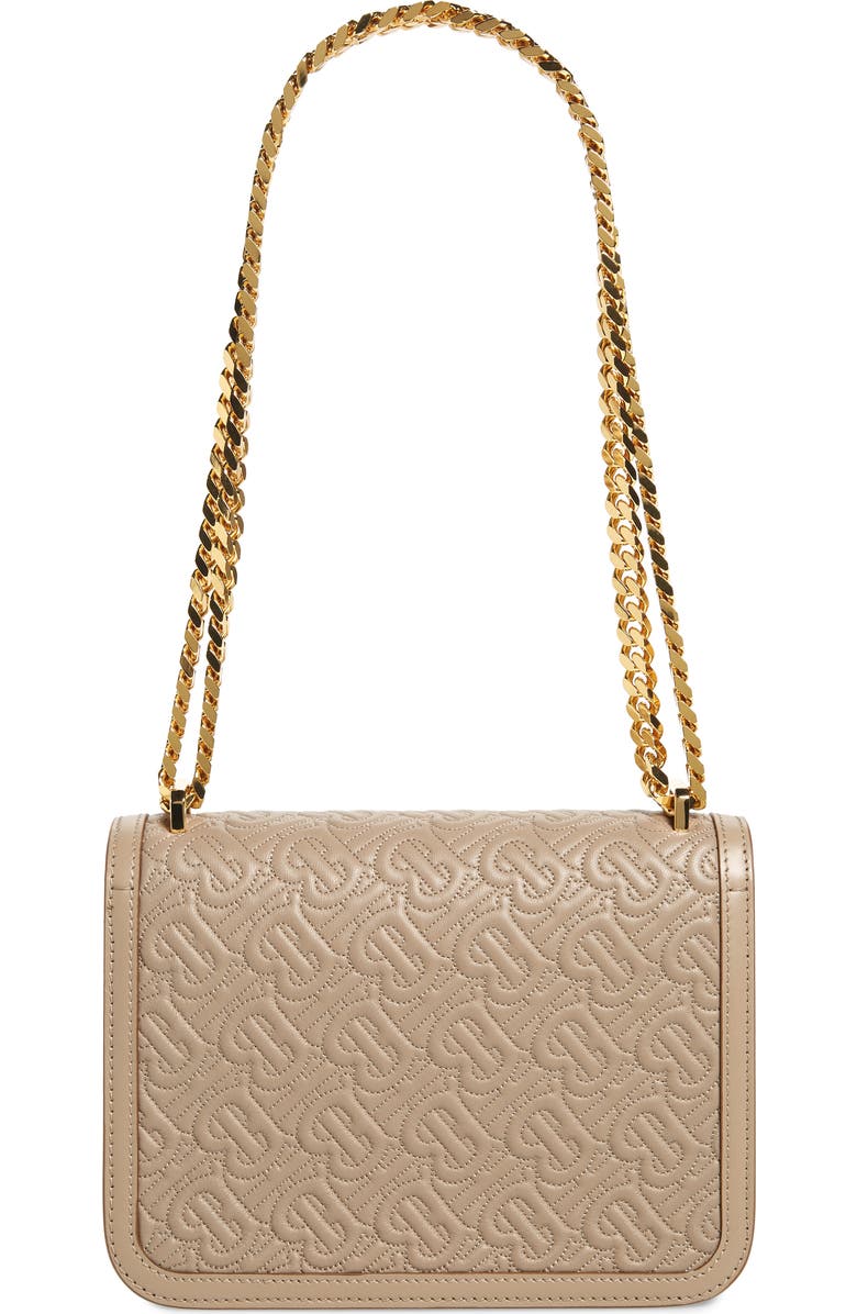 Burberry Small TB Monogram Quilted Lambskin Bag, Alternate, color,