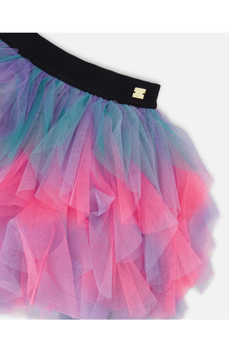 Deux par Deux Multi Layer Mesh Skirt, Alternate, color, Multicolor