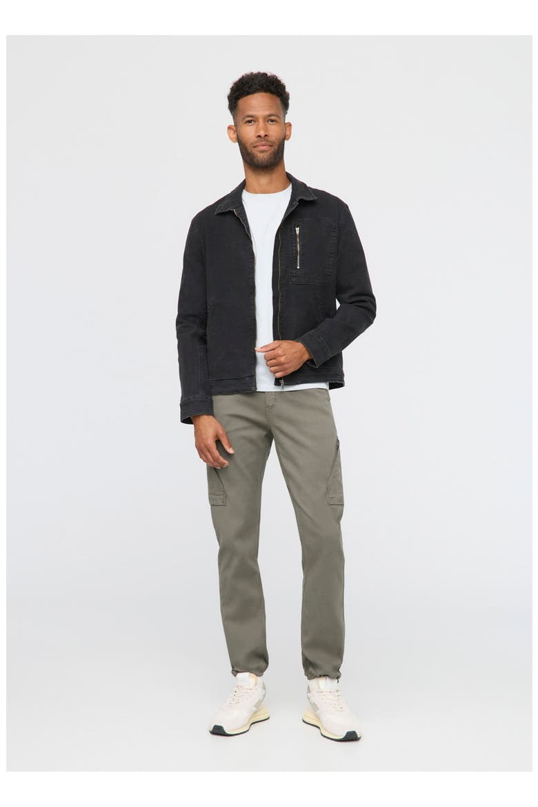 Stretch Canvas Utility Jacket, Alternate, color, Black