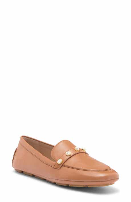 Stuart Weitzman Imitation Pearl Driving Loafer