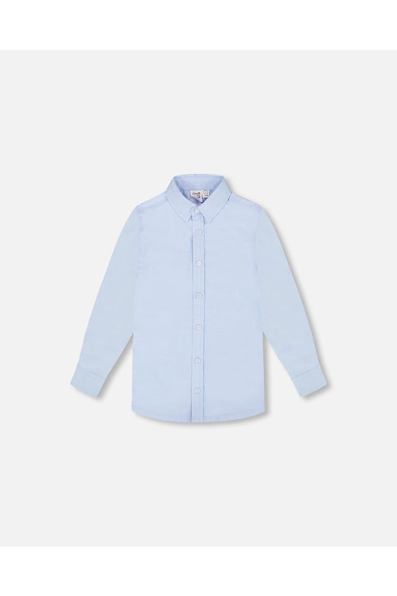 Little Boy's Long Sleeve Button Down Shirt Pale Blue, Main, color, Pale Blue