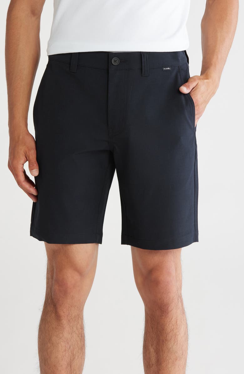 TravisMathew Men's Switchbacks Hybrid Shorts, Main, color, Black
