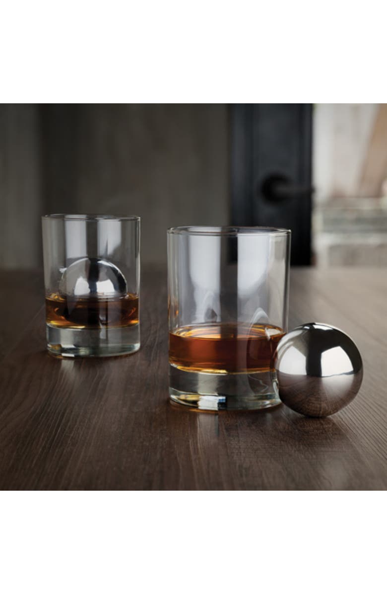 Viski Glacier Rocks Sphere in Stainless Steel, Alternate, color, Silver