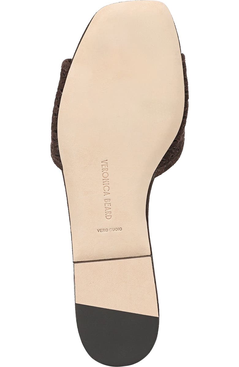 Veronica Beard Myla Perforated Slide Sandal, Alternate, color, Espresso