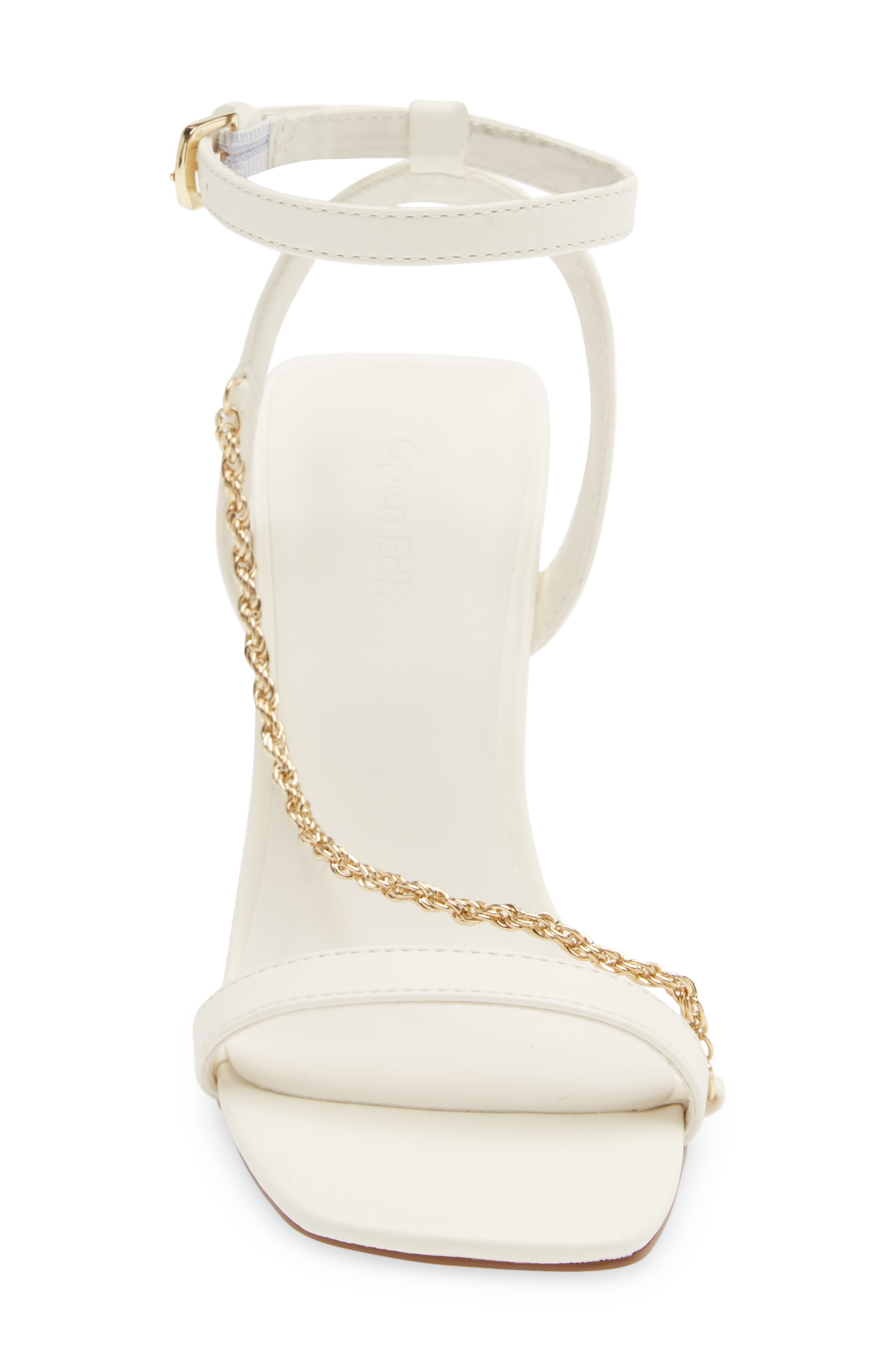 Open Edit Renata Chain Ankle Strap Sandal, Alternate, color, 