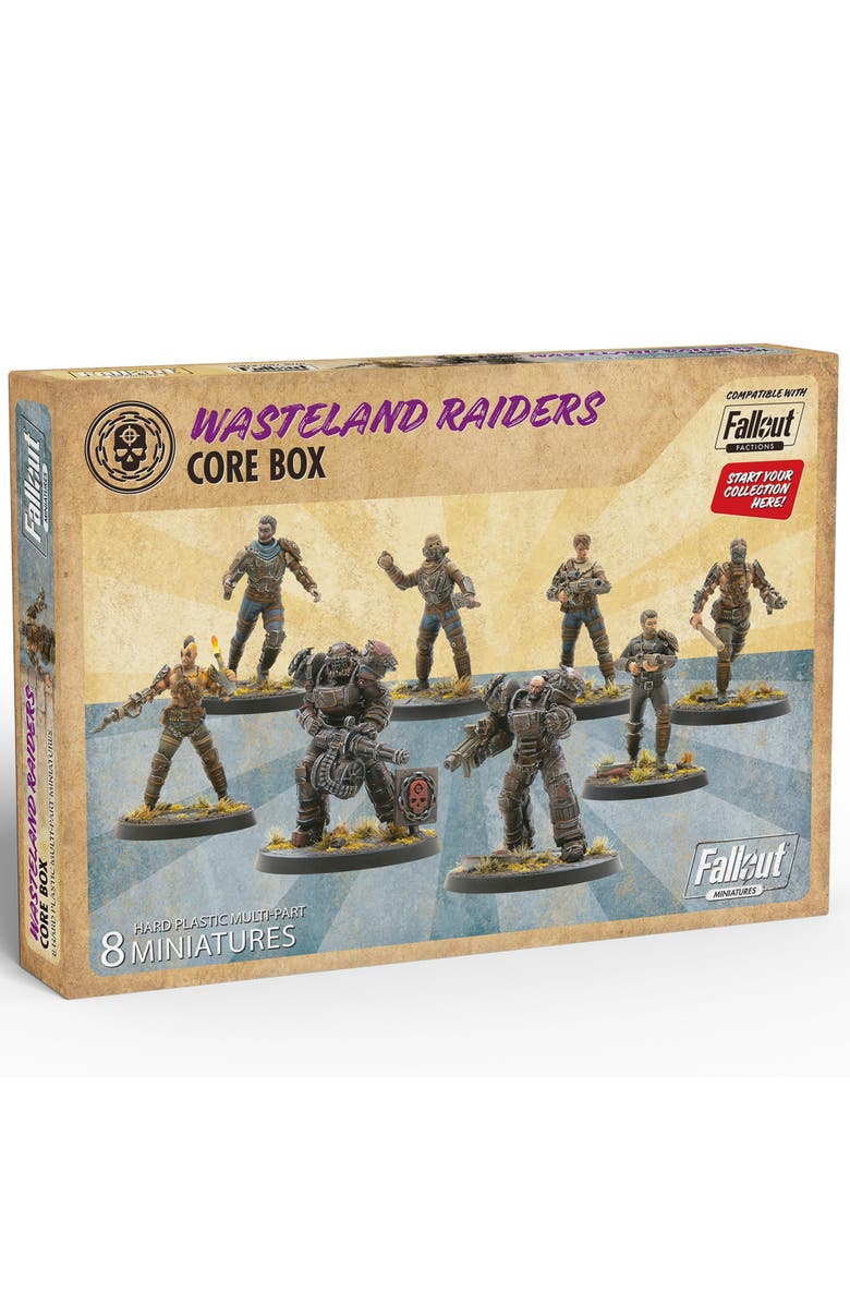 Modiphius Entertainment Fallout Miniatures Wasteland Raiders 8 Resin Figures, Alternate, color, Multicolored