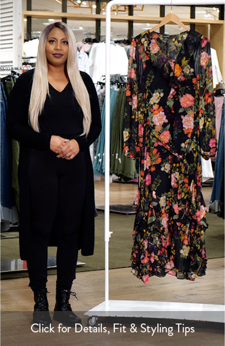 Bridgette Ruffle Long Sleeve Maxi Dress, sales video thumbnail