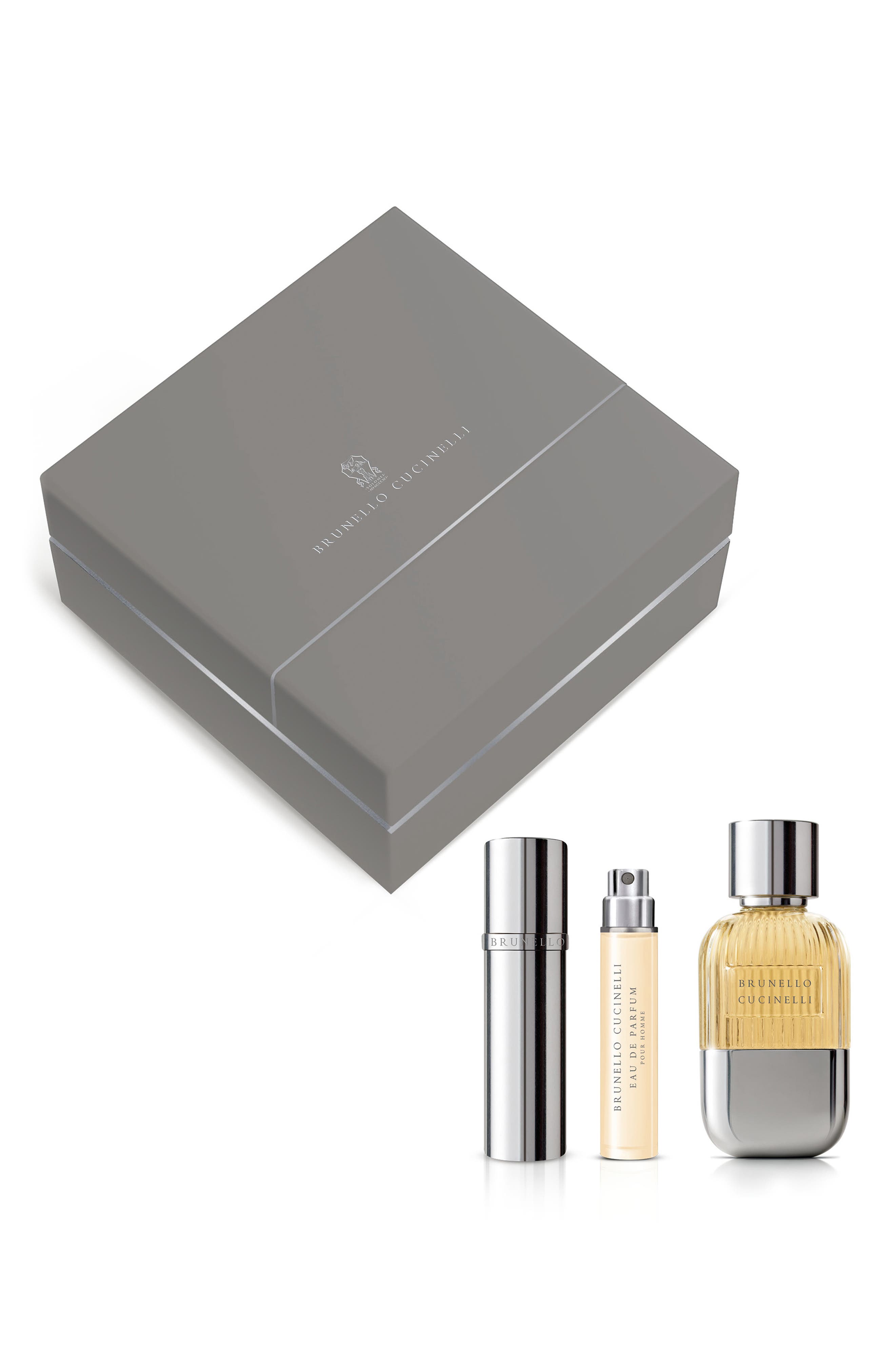 Brunello Cucinelli 香水 3種セット Brunello Cucinelli Pour Homme Eau de Parfum 3-Piece Gift (Men