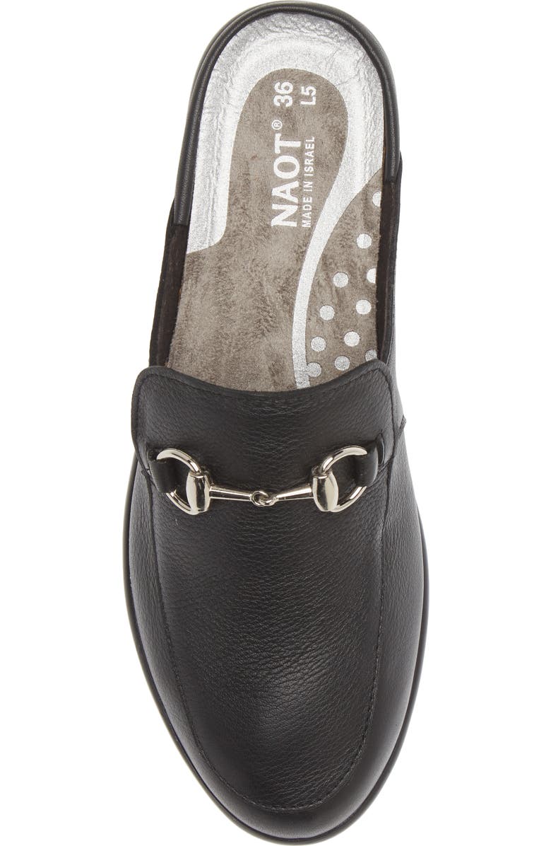 Naot Halny Mule, Alternate, color, Soft Black Leather