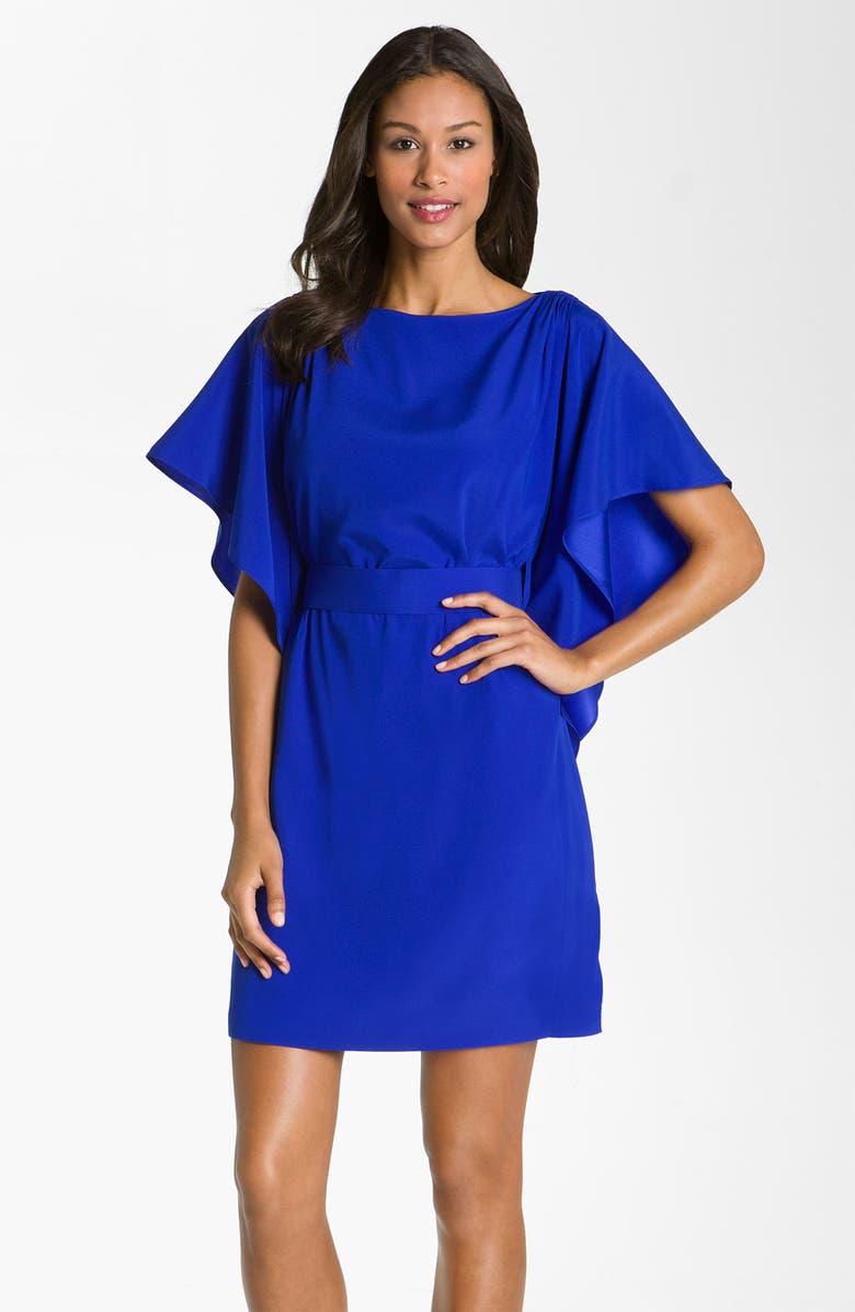 Suzi Chin for Maggy Boutique Tie Waist Silk Dress, Alternate, color,