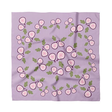 Fig Silk Medium Square Scarf