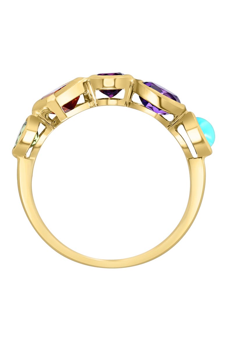 14K Yellow Gold Multicolor Sapphire Ring - Size 7, Alternate, color, YELLOW