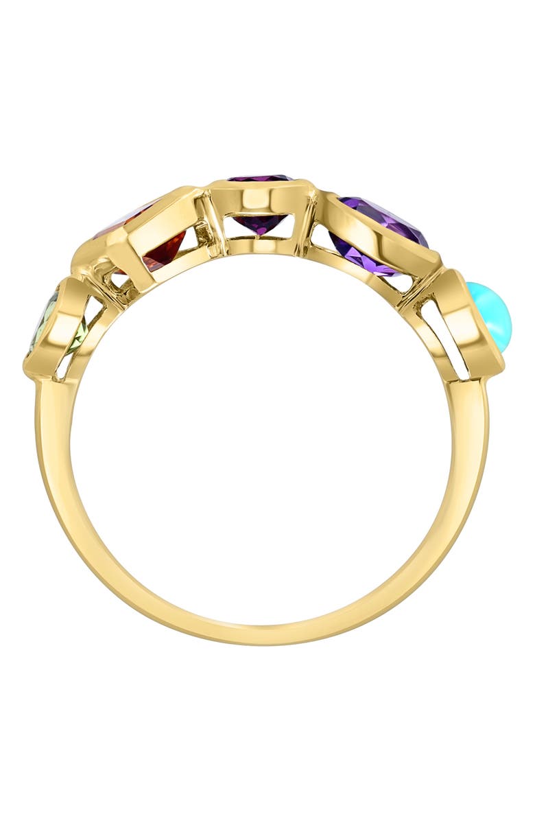 EFFY 14K Yellow Gold Multicolor Sapphire Ring - Size 7, Alternate, color, 