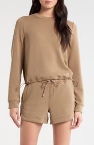 MPG Dreamweave Recycled Polyester Blend Crop Sweatshirt
