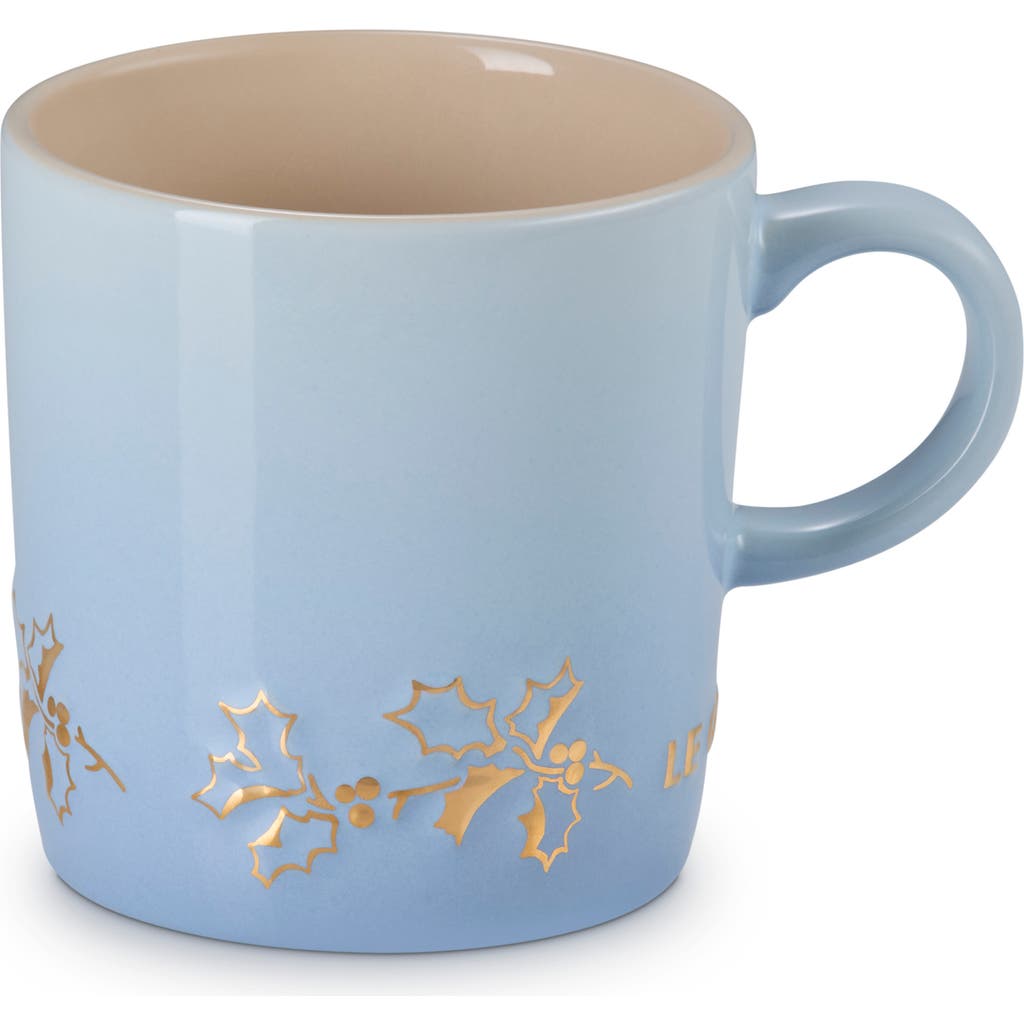 Le Creuset Holly Collection Mug In Blue