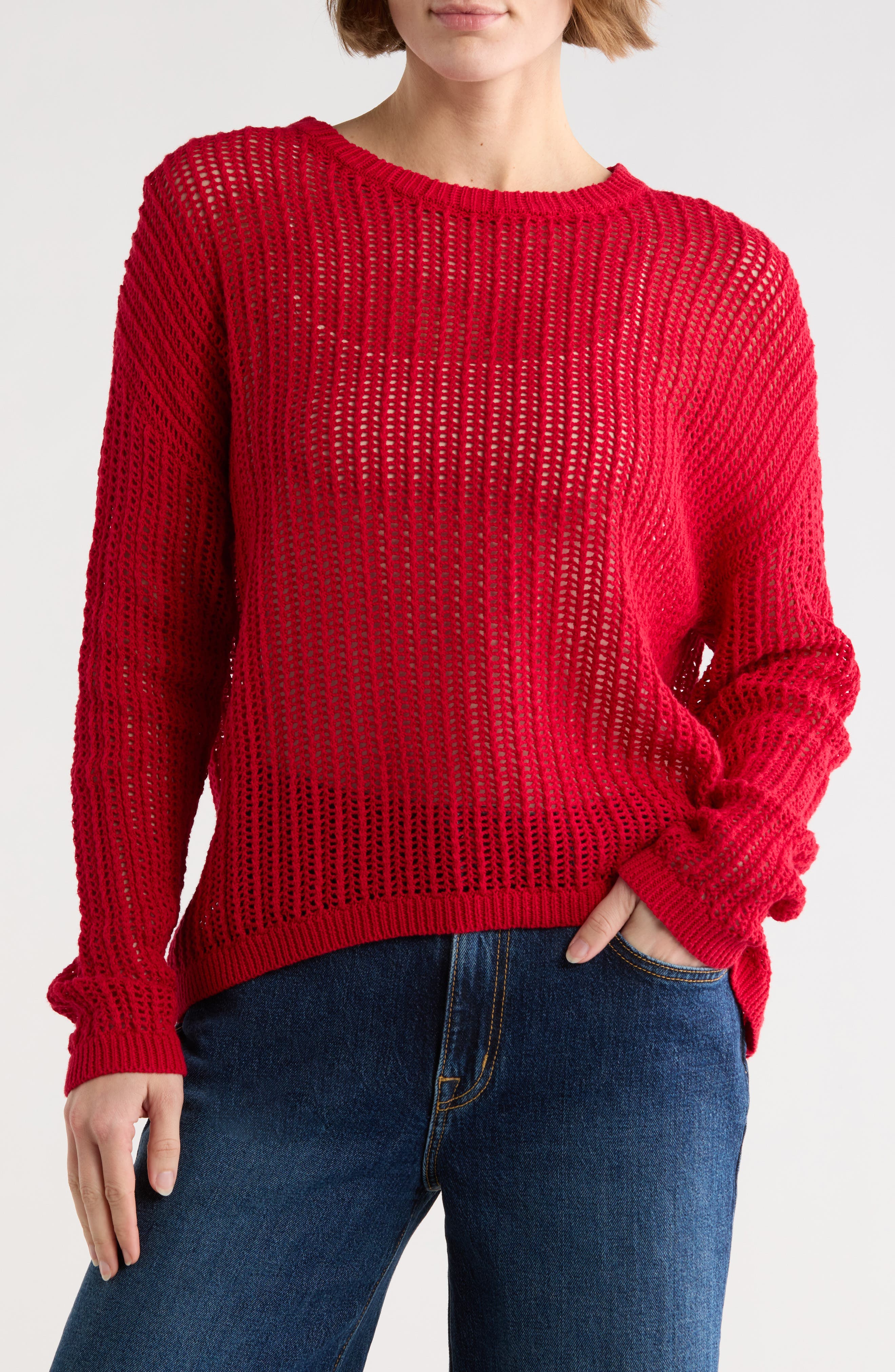 Open Knit Sweater