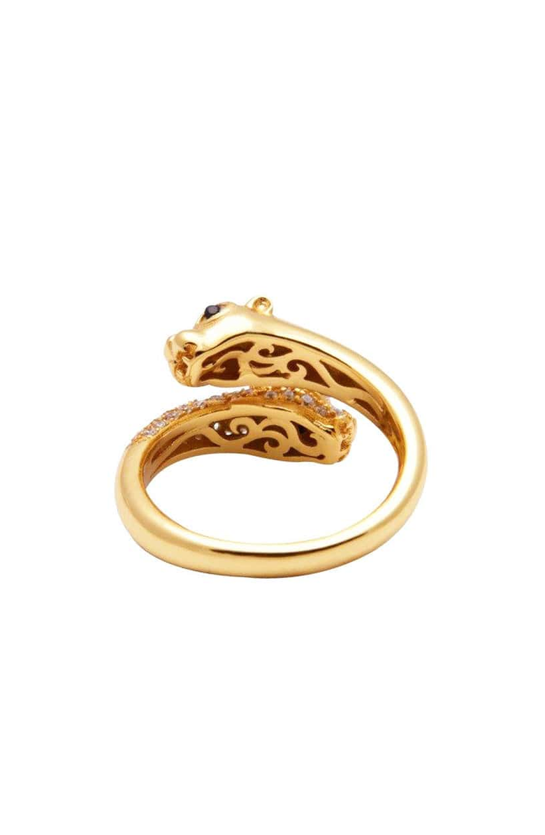 Nialaya Twisted Panther Gold Ring, Alternate, color, Gold
