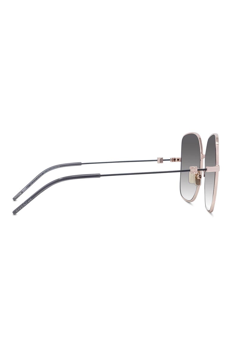 GV Speed Gradient Square Sunglasses, Alternate, color, SHINY ROSE GOLD / SMOKE