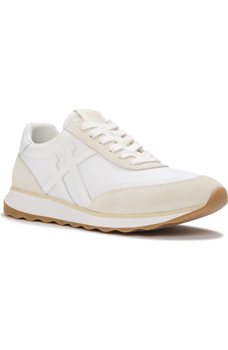 FitFlop Retro-Q FF Fabric Suede Sneakers, Main, color, Urban White Mix