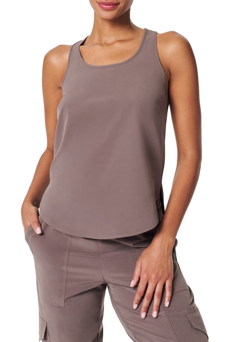 On the Move Curved Hem Tank, Main, color, SMOKE