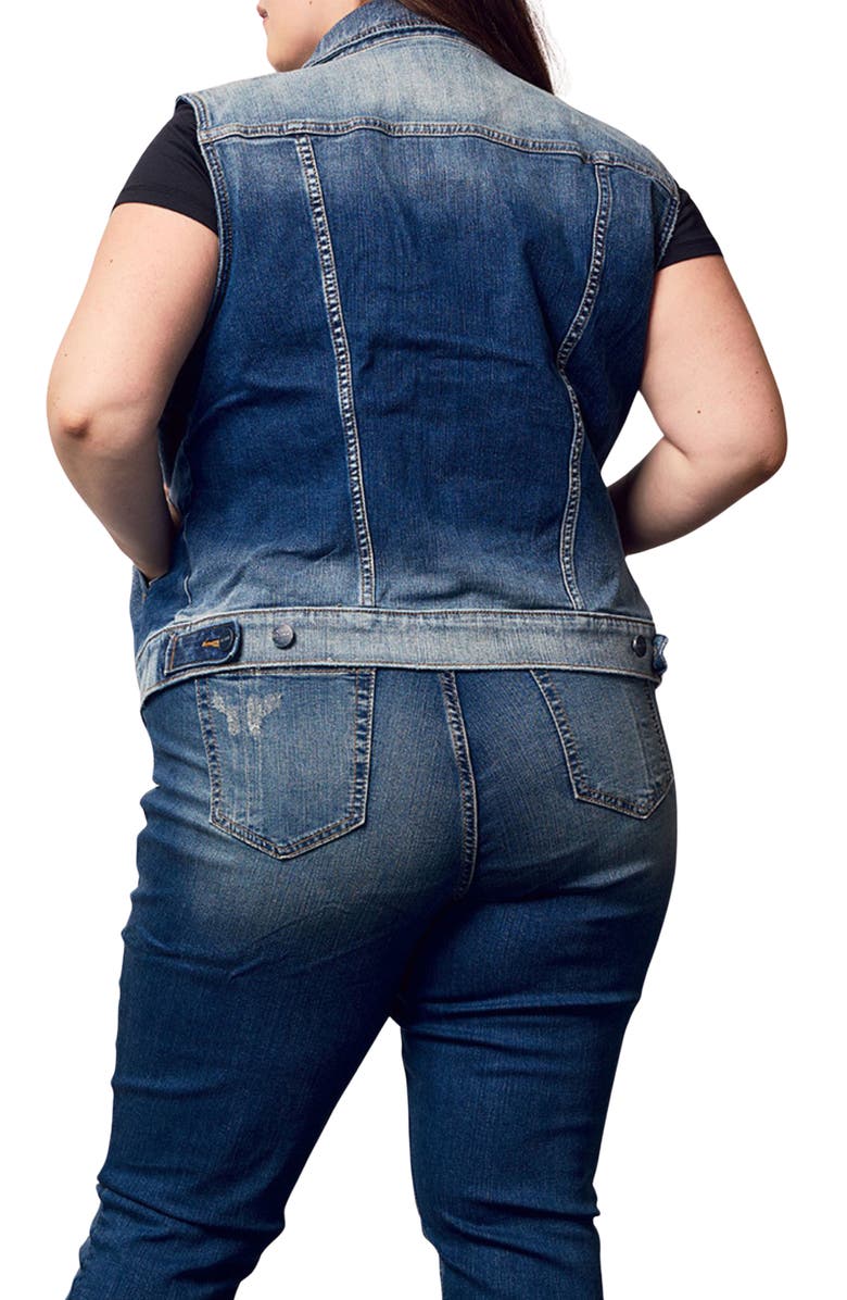 SLINK Jeans Denim Vest, Alternate, color, Audrey