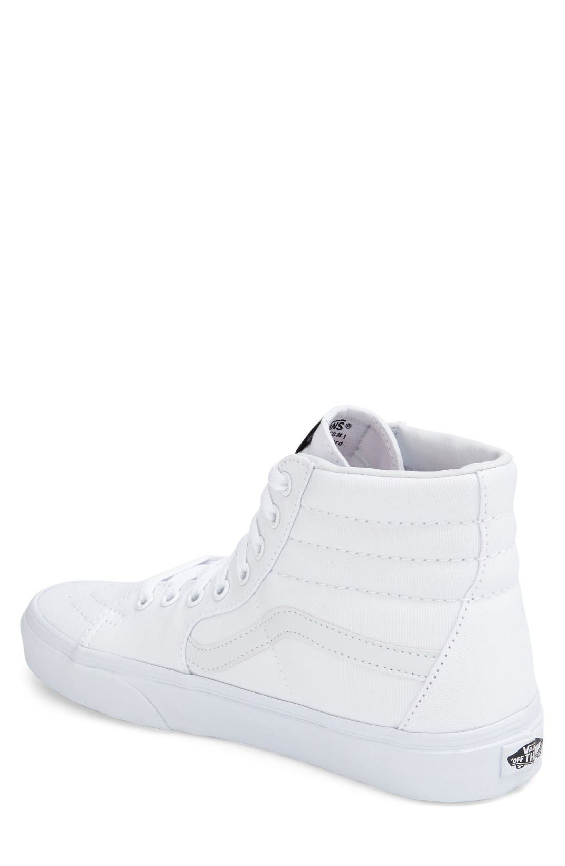 Sk8-Hi Sneaker, Alternate, color, TRUE WHITE