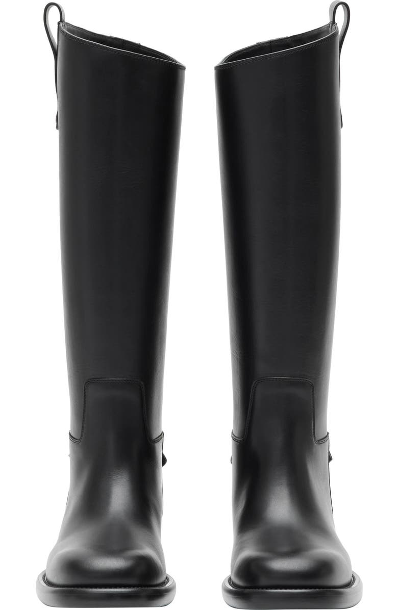 Burberry Cavalier Riding Boot, Alternate, color, Black