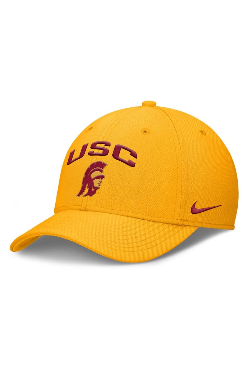 Nike Men's Nike Gold USC Trojans 2025 On-Field Rise Performance Flex Hat, Alternate, color, Gold