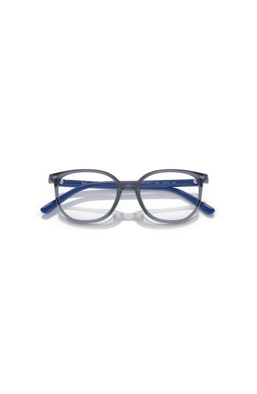Ray Ban Ray-ban 46mm Irregular Optical Glasses In Blue