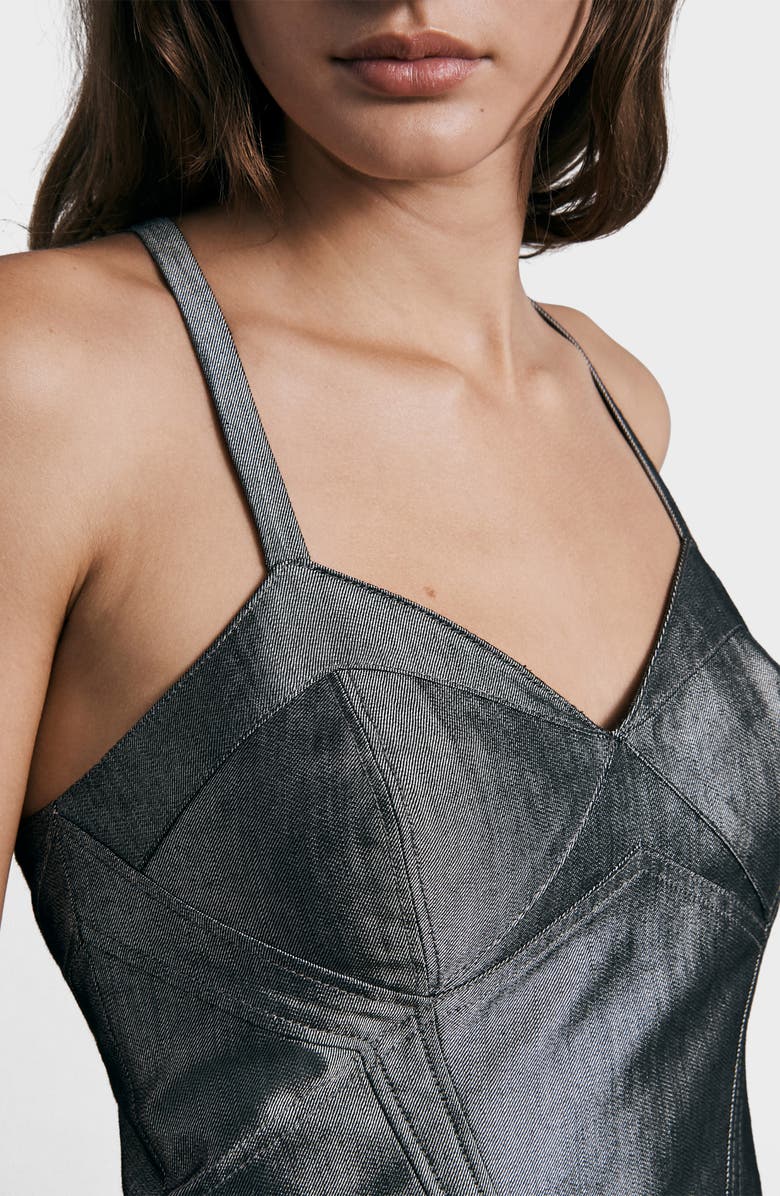 rag & bone Theresa Shine Corset Crop Tank, Alternate, color, 