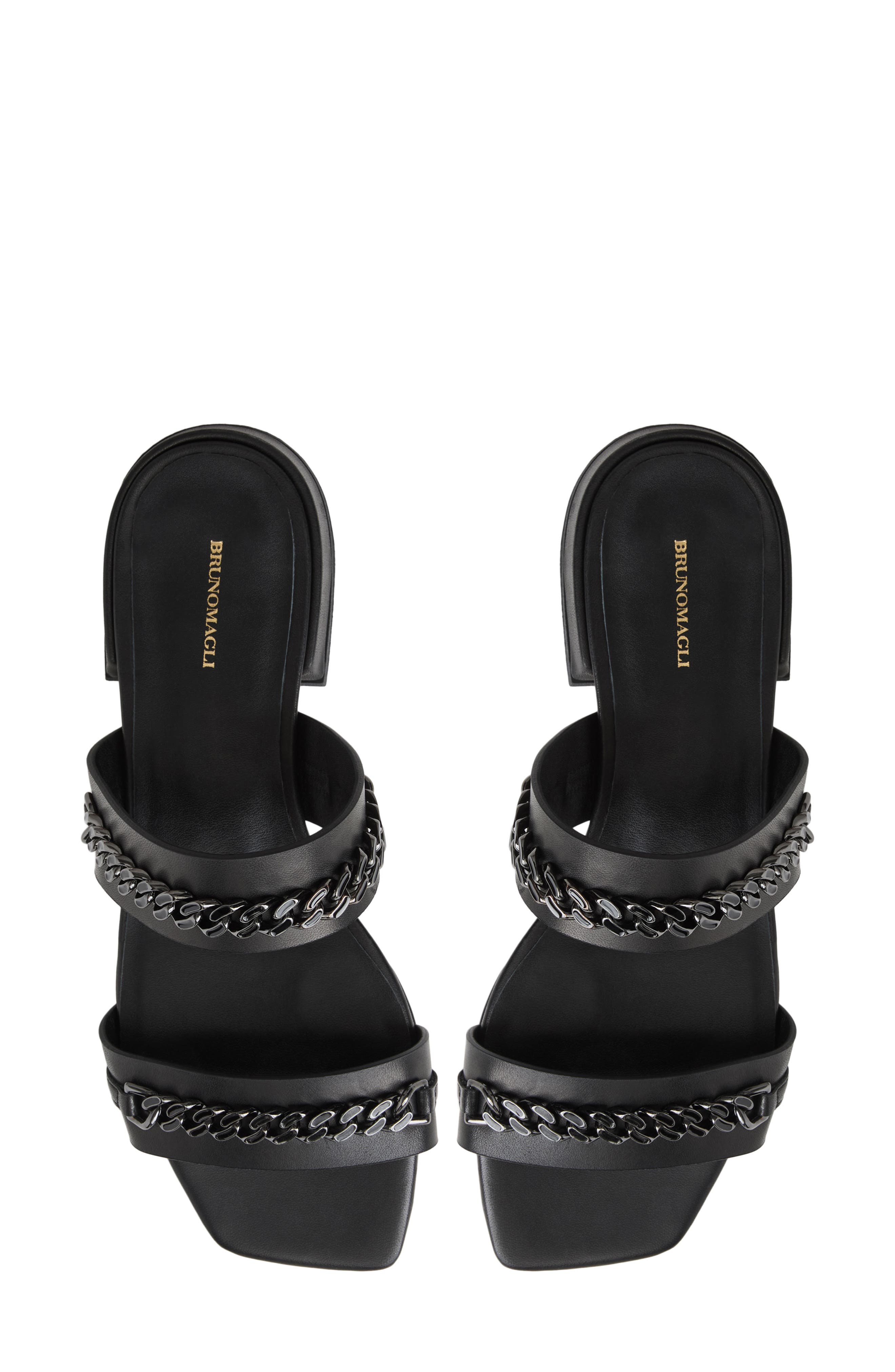 Bruno Magli Brunella Slide Sandal, Alternate, color, Black Nappa