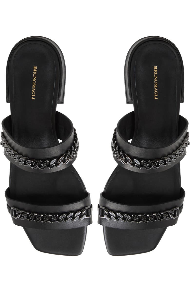 Bruno Magli Brunella Slide Sandal, Alternate, color, Black Nappa