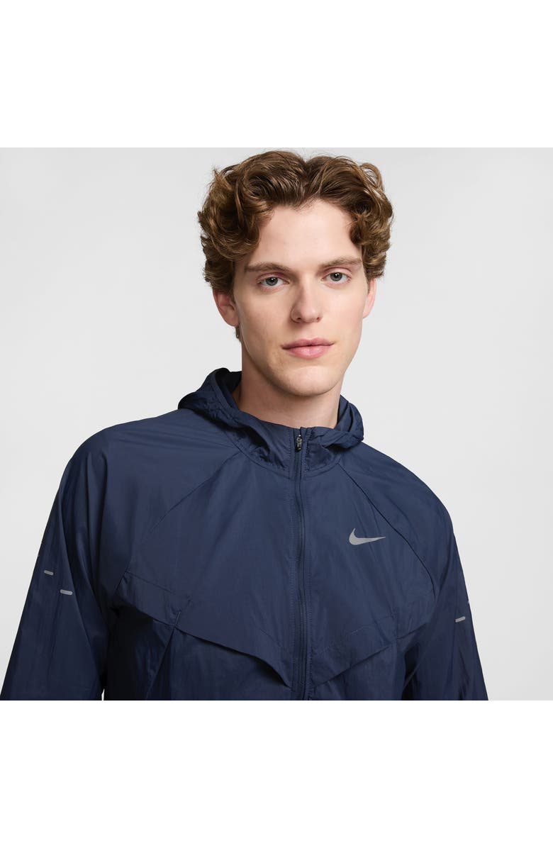 Nike Stride Dri-FIT UV Hooded Running Jacket, Alternate, color, 437 Thunbl/Refsil