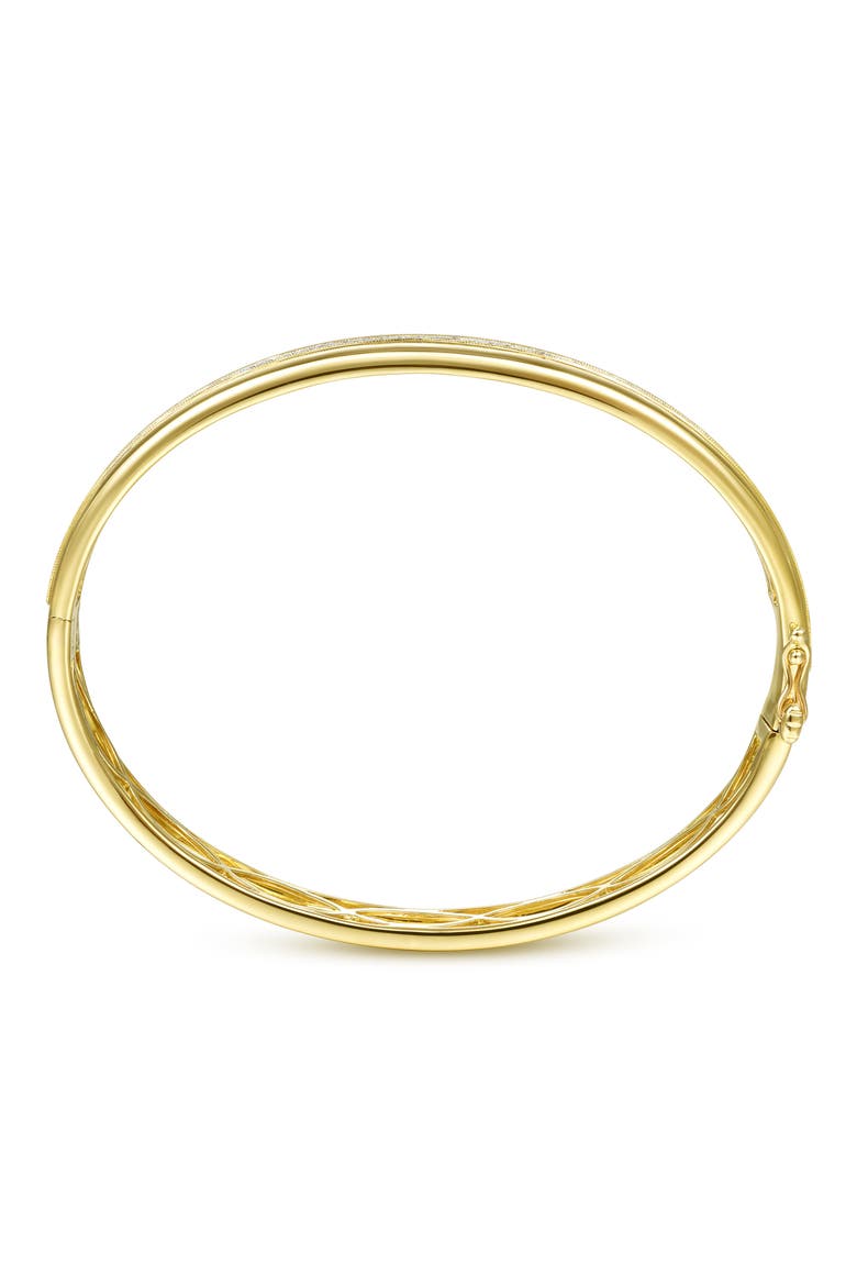 14K Gold Diamond Bangle, Alternate, color, 14K YELLOW GOLD