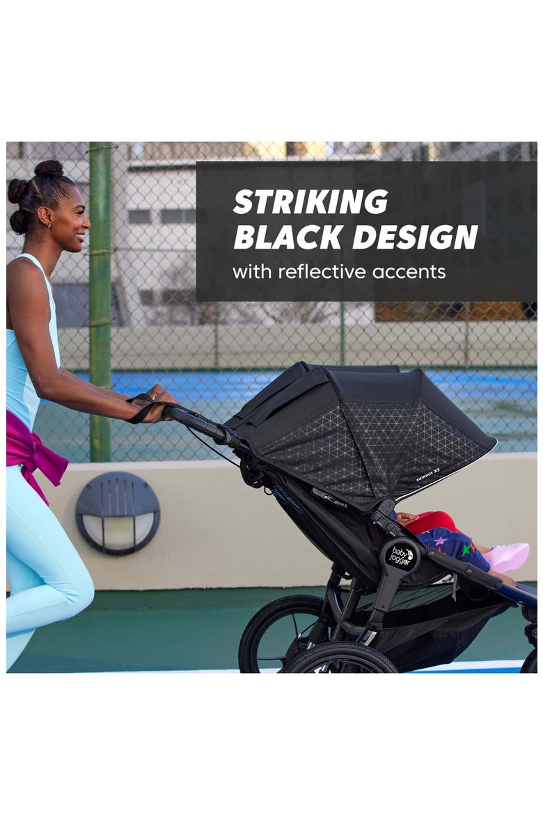 Summit™ X3 Double Jogging Stroller, Alternate, color, MIDNIGHT BLACK