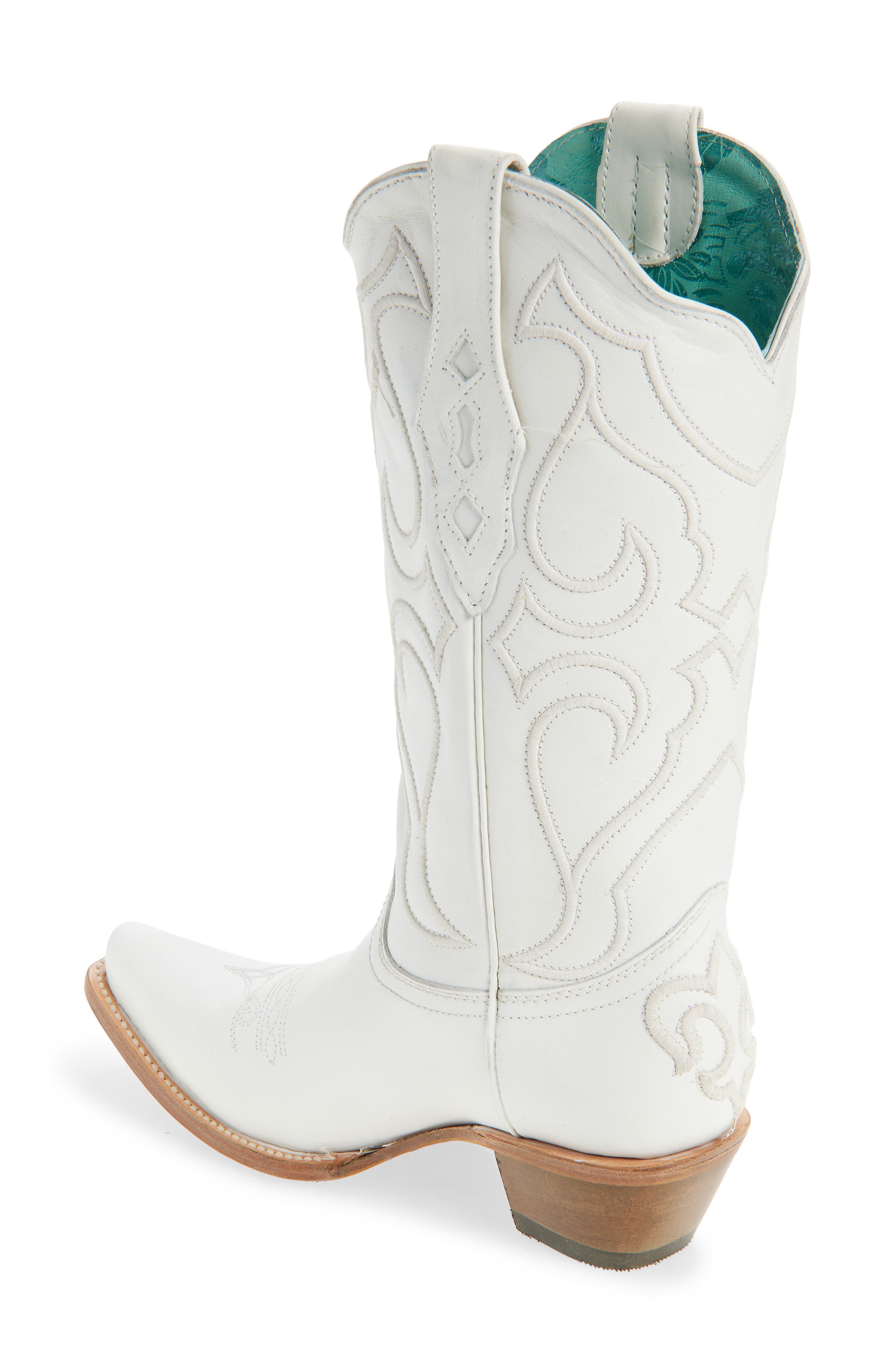 CORRAL Embroidered Mid Calf Western Boot, Alternate, color, 