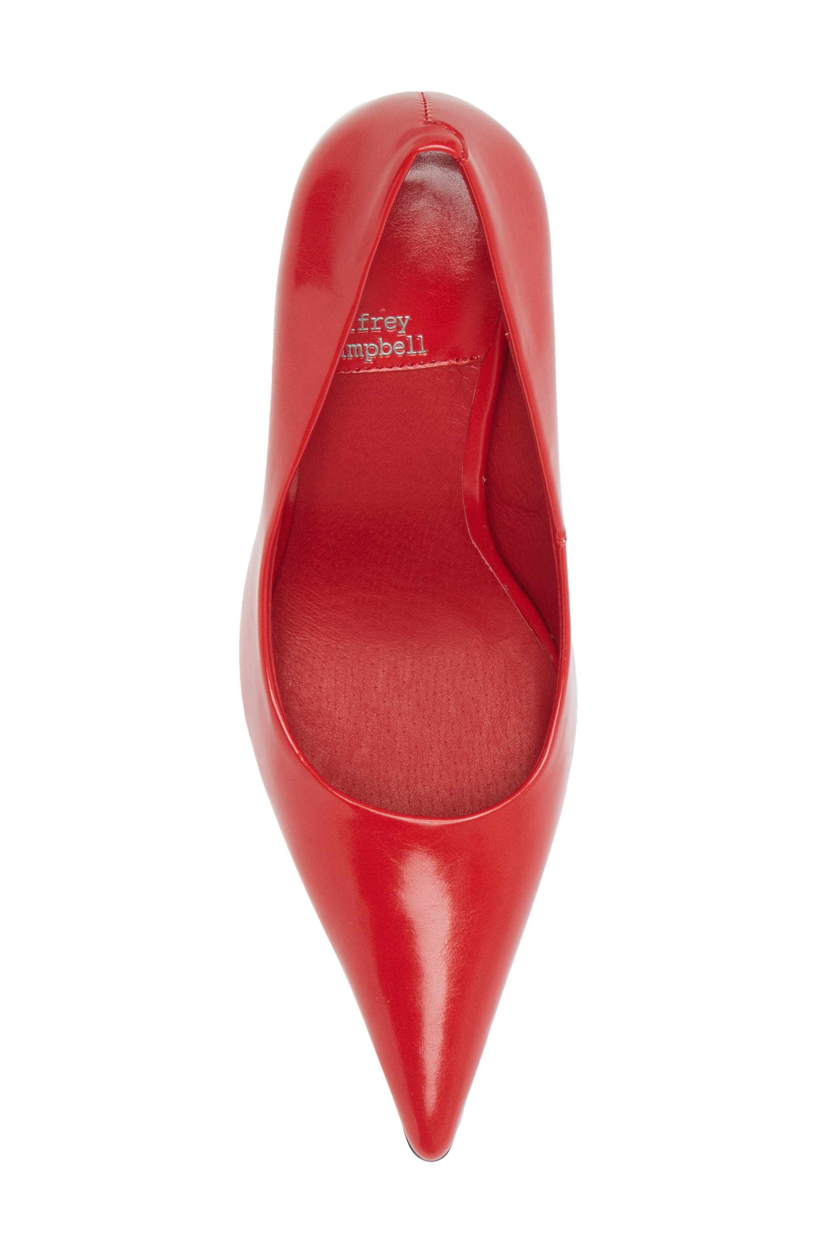 Risktaker Pointed Toe Pump, Alternate, color, RED