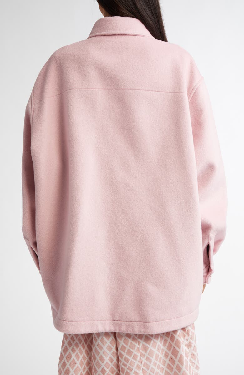 Marni Virgin Wool & Mohair Felt Shirt Jacket, Alternate, color,