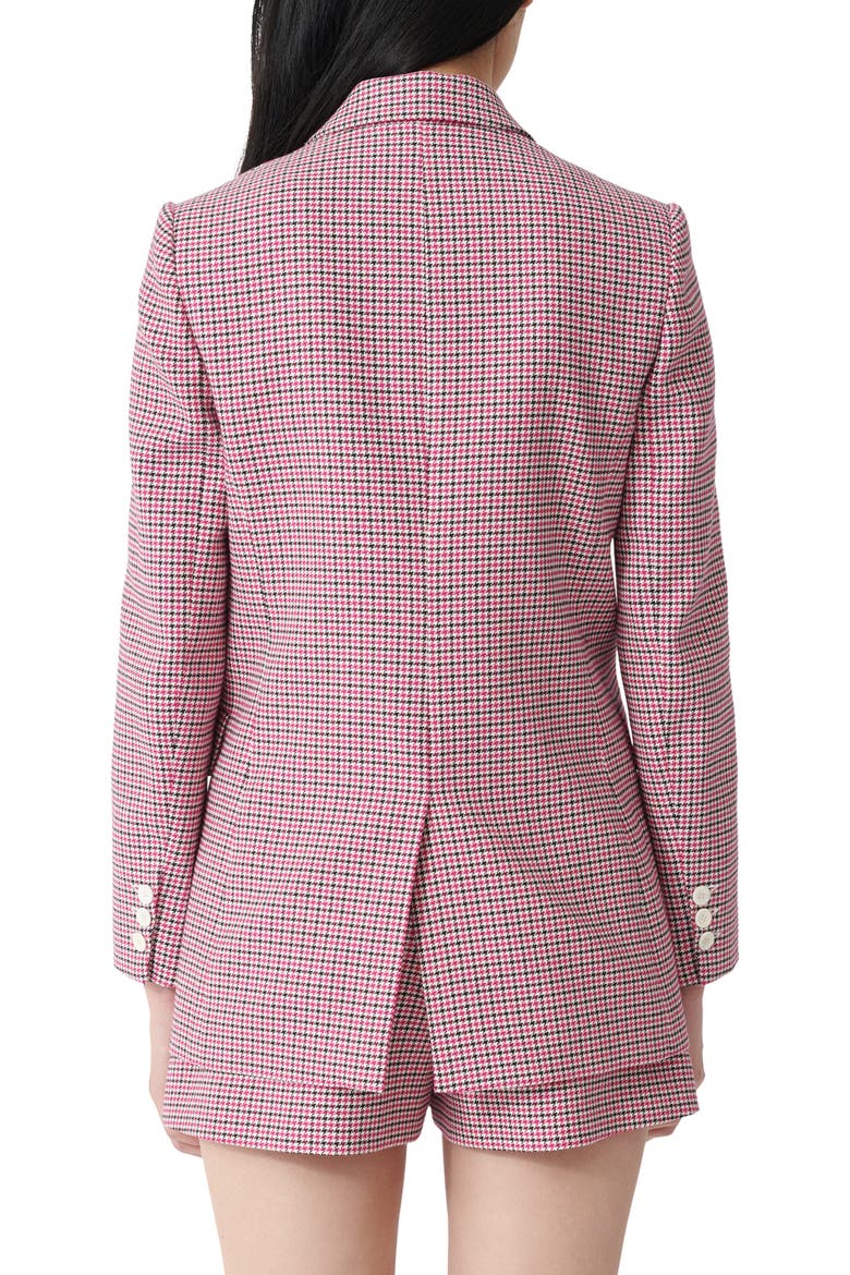 Vic Houndstooth Blazer, Alternate, color, FUCHSIA