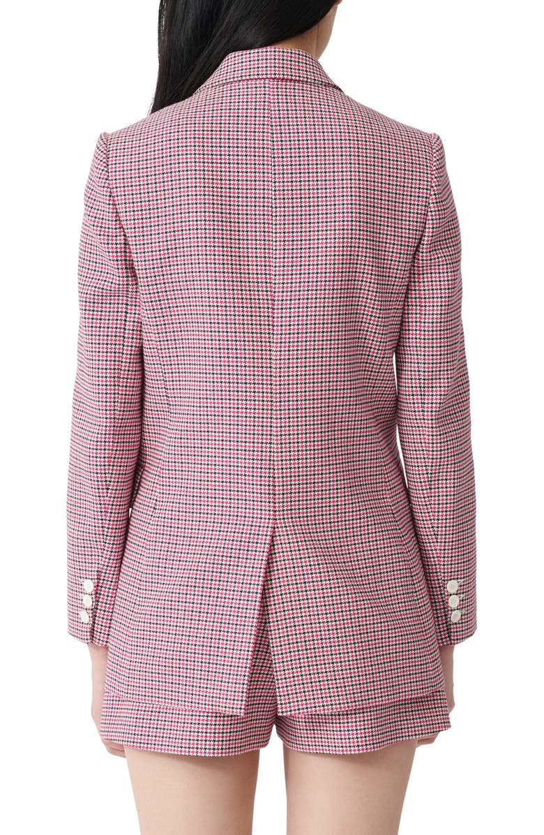 maje Vic Houndstooth Blazer, Alternate, color,