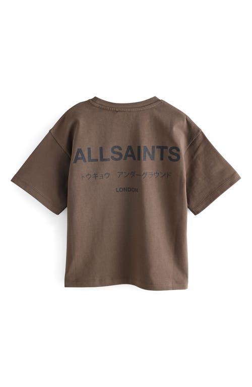 Smallsaints By Allsaints Kids' Underground Cotton Graphic T-shirt In Brown