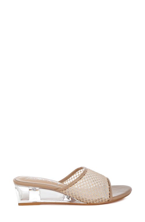 London Rag Tempra Wedge Sandal In Beige