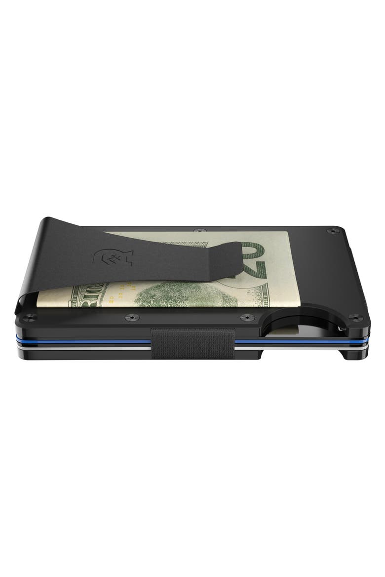 Titanium Money Clip Card Case, Alternate, color, BLACK/ TITANIUM