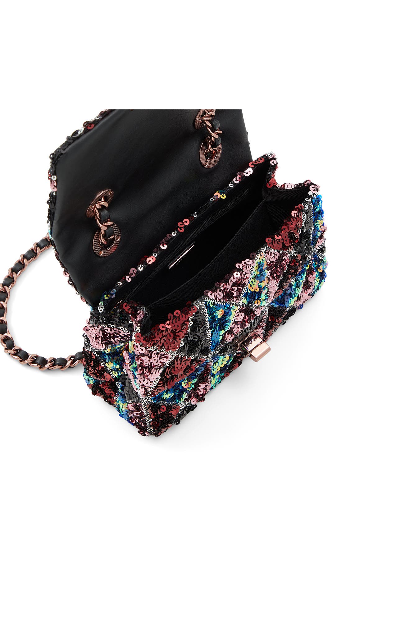 ALDO Glammy Sequin Crossbody Bag, Alternate, color, 