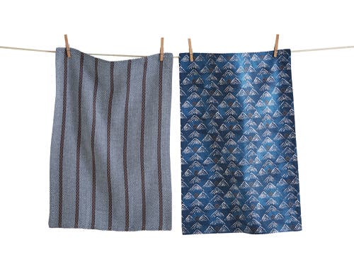 Tag Mountain Dishtowel Set Of 2 In Multi